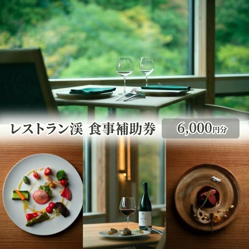 レストラン渓 食事補助券 6,000円分